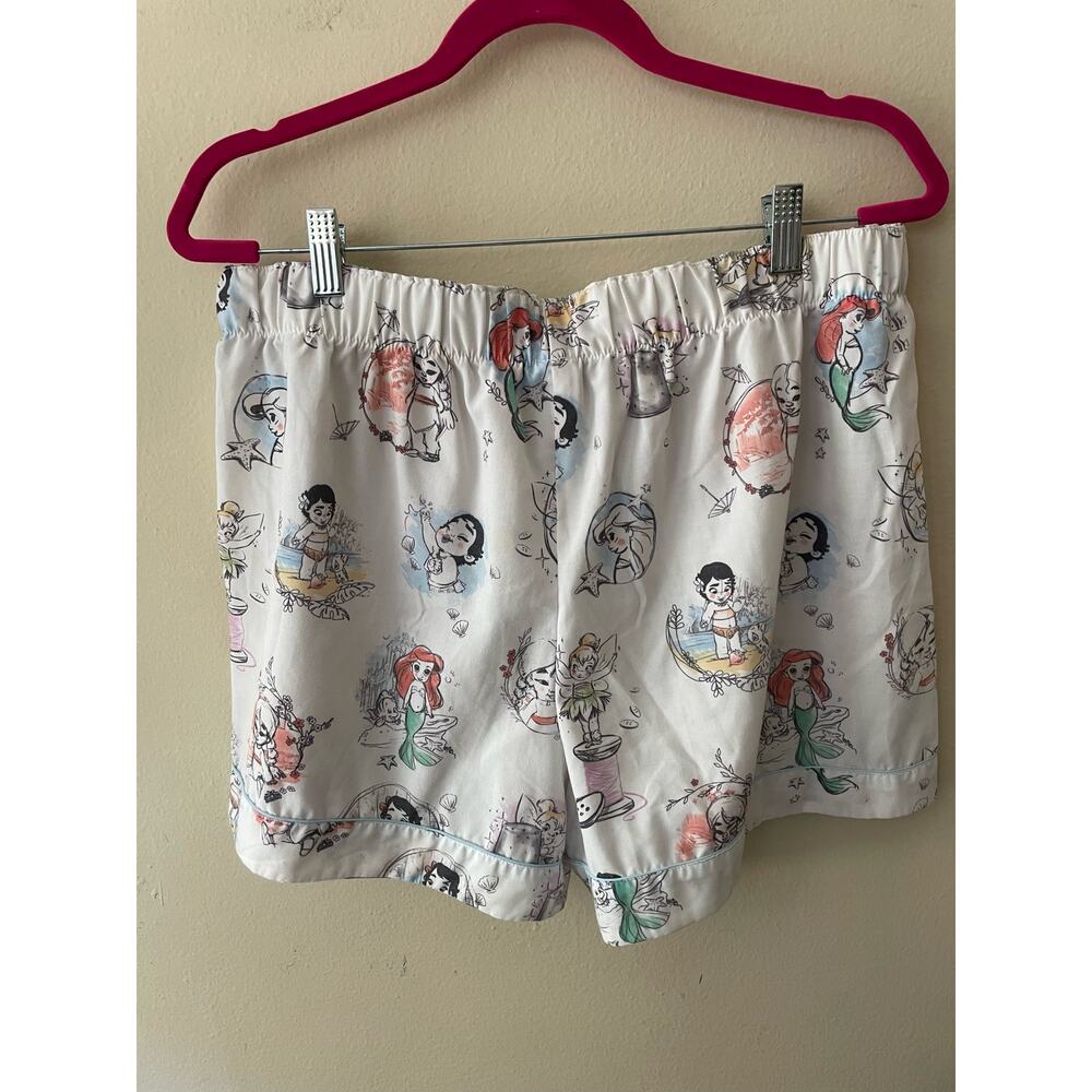 Disney Princess Cartoon Matching Pajama Short Set Size XL - Picture 7 of 10